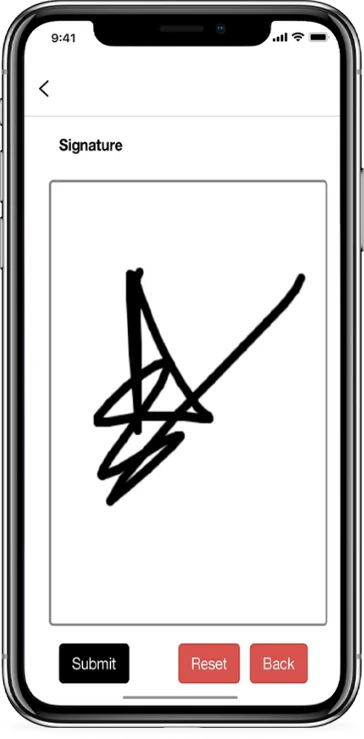 Forms screen
