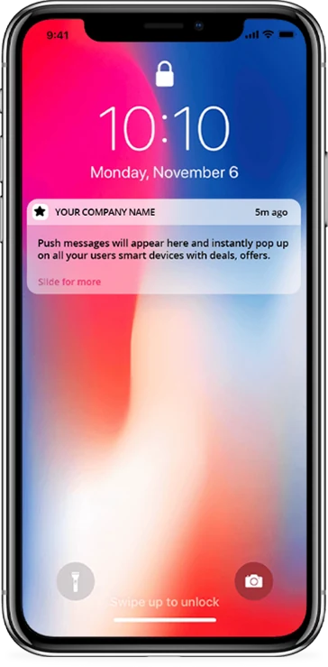 Push Notifications screen